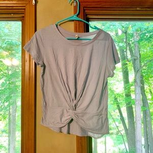 Lavender Knotted T-Shirt